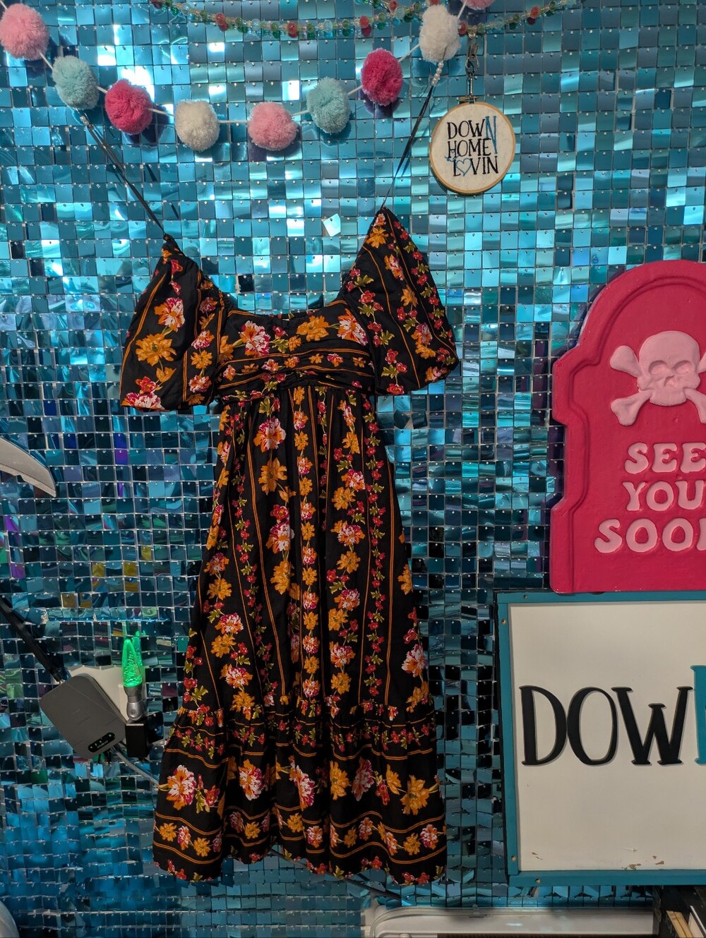 Long Fall Floral Dress